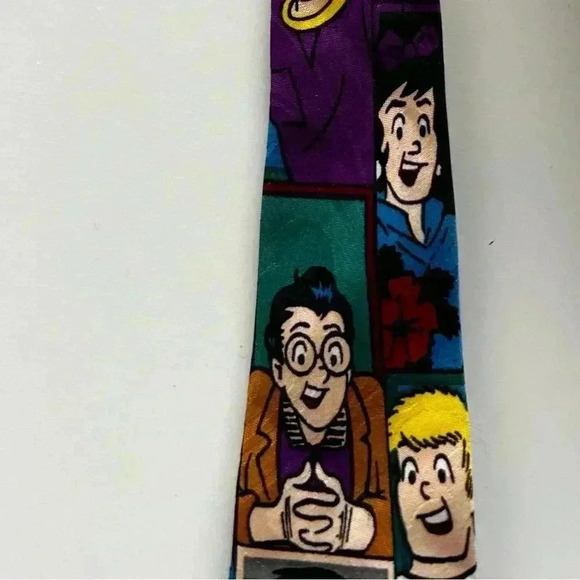 Vintage 1995 Archie Comic Publications, Inc. Cartoon Neck Tie by Lakeside - Picture 2 of 6